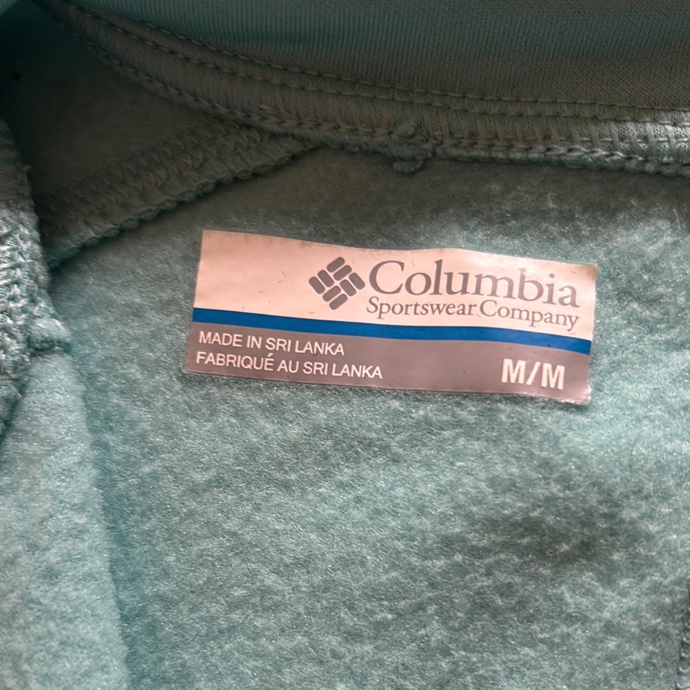Columbia Omni-wick Aqua Blue Quarter-Zip Top - Picture 3 of 8